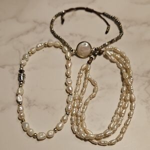 Childrens Pearl Bracelet Jewelry Set 3